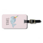 Girls Cute Rainbow Narwhal Cartoon and Name Kids