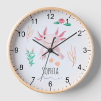 Girls Cute & Whimsical Pink Axolotl Kids Nursery