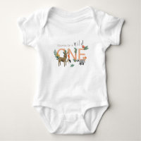 Girls Cute Wild One Woodland 1st Birthday
