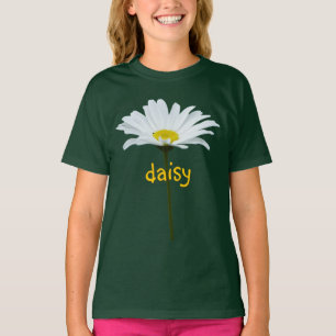 Girl's Daisy T-shirt Organic Custom Daisy Shirt