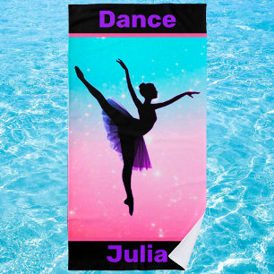 Girls Dance Pastel Beach Towel