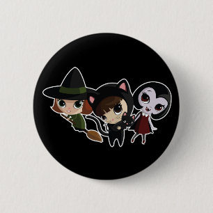 girls_dark 6 cm round badge