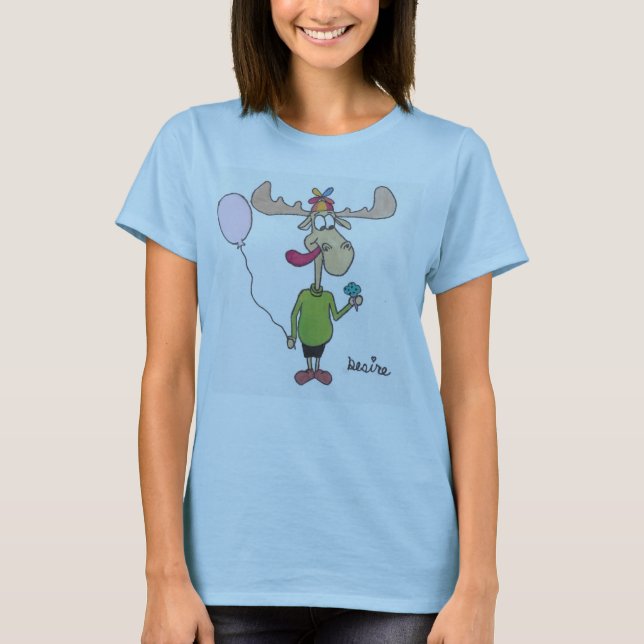 Girls "Desire" (moose) Tee (Front)