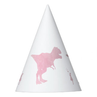Girls Dinosaur Party Hats - Girly TRex