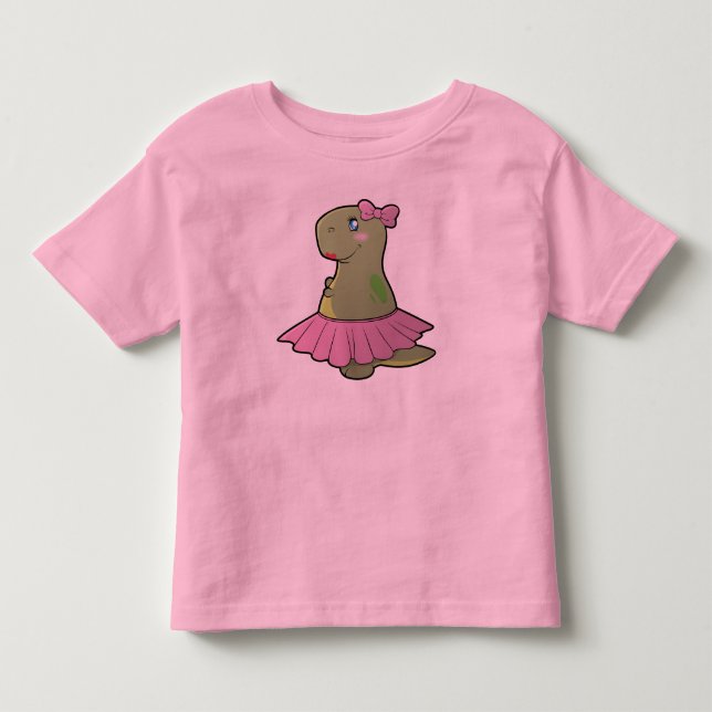 Girls Dinosaur T-Rex Long Sleeve Pullover (Front)