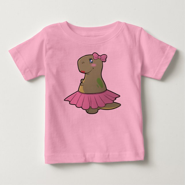 Girls Dinosaur T-Rex Shirt (Front)