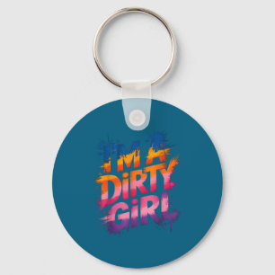 Girls dirty girl mud run muddy queen mudder key ring