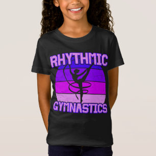 Girls Distressed Rhythmic Gymnastics T-Shirt