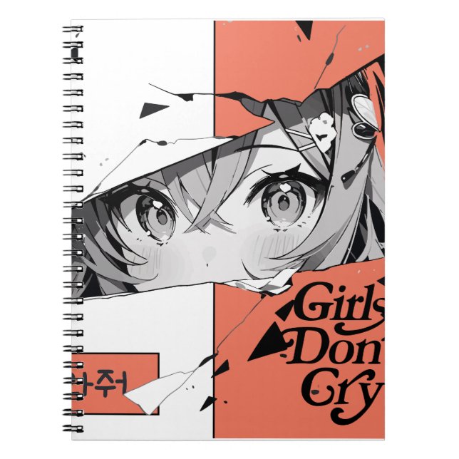 Girls Don't Cry Spiral Photo Notebook (Front)