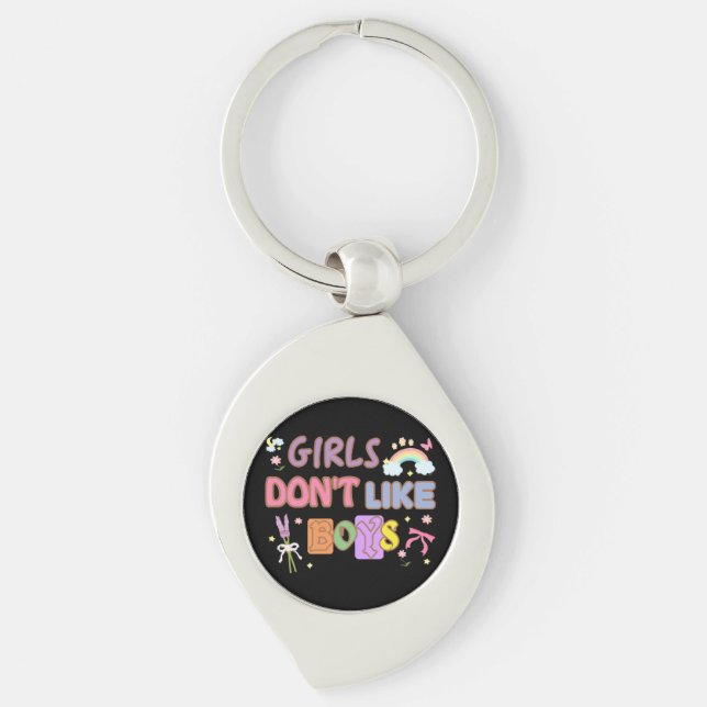Girls Don't Like Boys  Key Ring (Front)