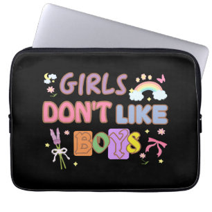 Girls Don't Like Boys Laptop Sleeve