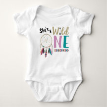 Girls Dreamcatcher Wild ONE 1st Birthday Outfit