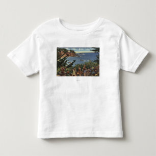 Girls Enjoying a Vista of Laguna Shores Toddler T-Shirt