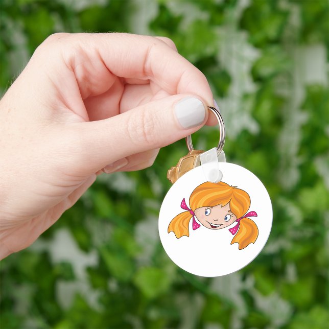 Girls Face Key Ring (Creator Uploaded)