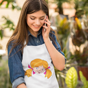 Girls Face Standard Apron