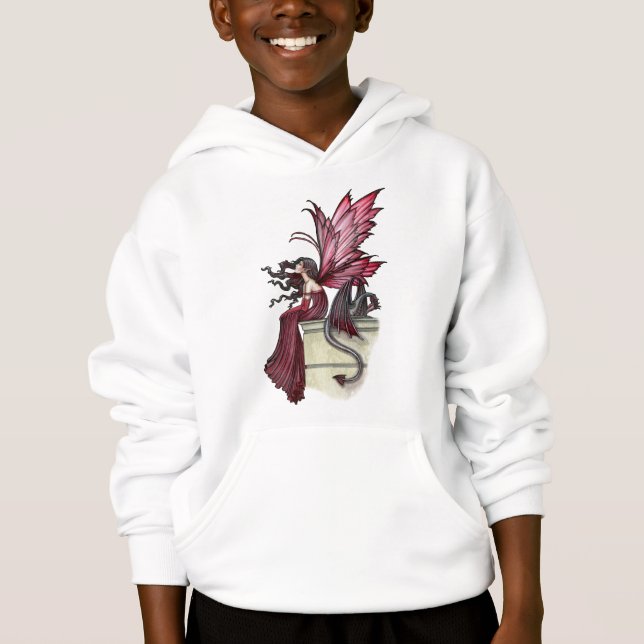 Girls Fairy Dragon Sweatshirt by Molly Harrison (Front)