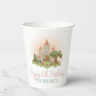 Girls Fairytale Princess Castle Kids Birthday Paper Cups