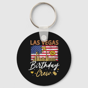 Girls Family Las Vegas Birthday Crew Squad Bday Key Ring