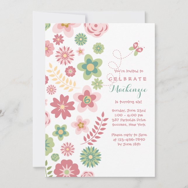 Girl's Fantasy Invitation (Front)