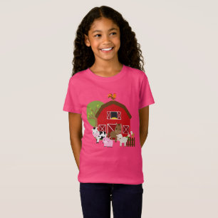 Girls Farm Barnyard T-shirt