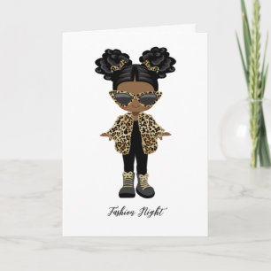 Girls Fashion Night Party Invitation