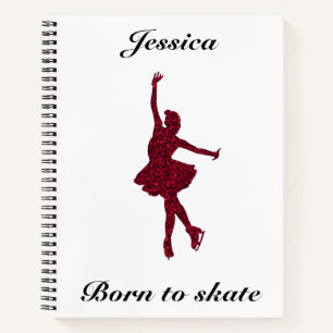 Girls Figure Skating Notebook