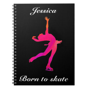 Girls Figure Skating Notebook