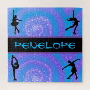 Girls Figure Skating Personalised Jigsaw Puzzle
