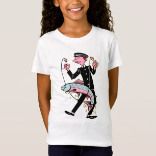 Girl's Fine Jersey fish T-Shirt