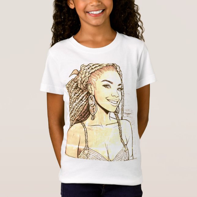 Girls' Fine Jersey T-Shirt  (Front)