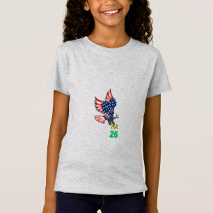 Girls' Fine Jersey T-Shirt heather TOP FLIGHT 26