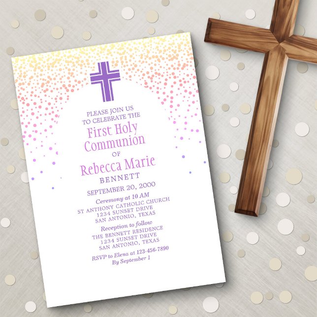 Girls' First Communion Invitation (Creator Uploaded)
