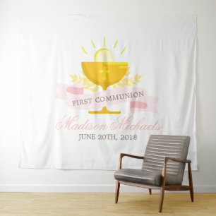 Girls First Holy Communion Personalised Tapestry
