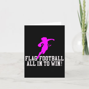 Girls Flag Football For Kids Youth Or Women Adults Card