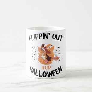"Girls Flipping Out for Halloween Mug – Cute Gymna