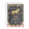 Girls Floral Glitter Horse Birthday Invitation