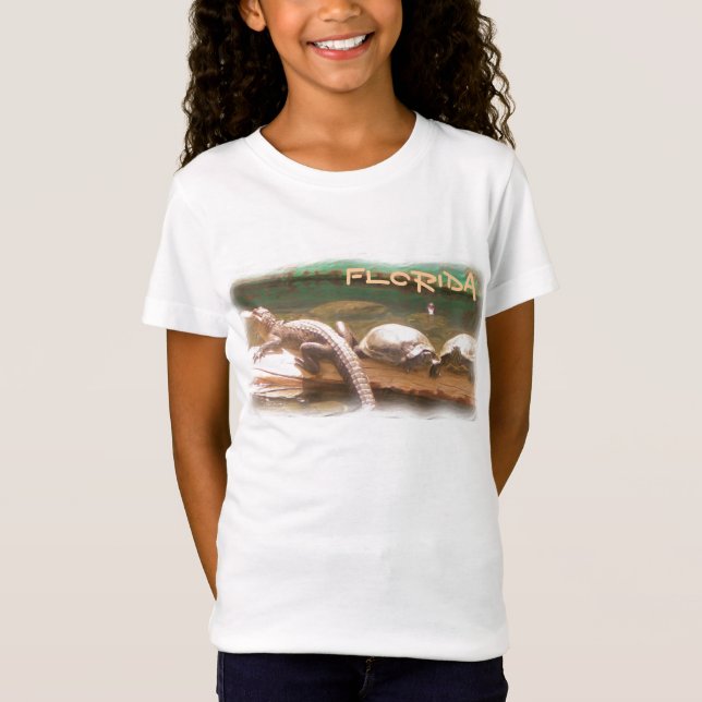 Girls Florida turtle gator shirt (Front)