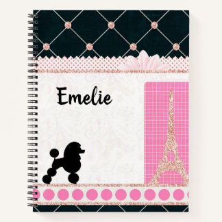 Girl's French Spiral Notebook