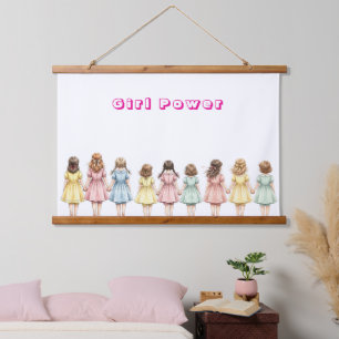 Girls Friends  Hanging Tapestry