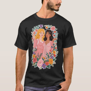 Girls Friendship Bloom Ies Sisterhood Together Lau T-Shirt