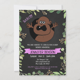 Girls Fun Baby Shower Invitation