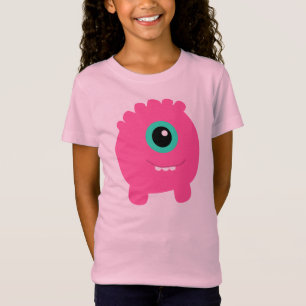 Girl's Fun & Cute Pink Monster T-Shirt