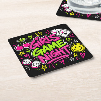 Girls Game Night Drink Coasters