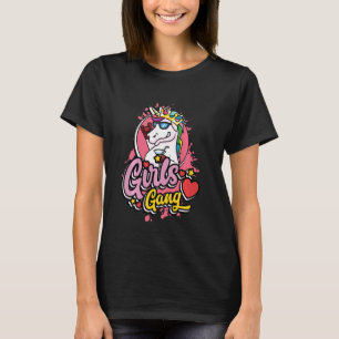 Girls Gang Unicorn Party Bachelorette Funny Vacati T-Shirt