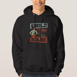 Girls & Gasoline Mechanic vintage car  pin up woma Hoodie