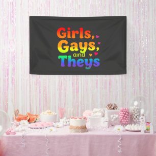 Girls, Gays, and They’s LGBT Pride Month Inclusion Banner