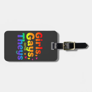 Girls, Gays, and They’s LGBT Pride Month Inclusion Luggage Tag