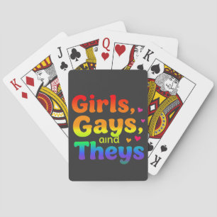 Girls, Gays, and They’s LGBT Pride Month Inclusion Playing Cards