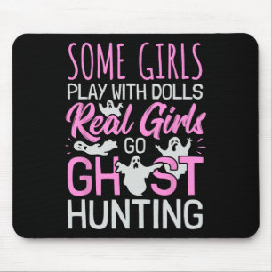 Girls Ghost Hunting Women Female Paranormal Invest Mouse Mat