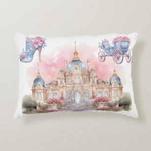 Girls glamour castle pillow